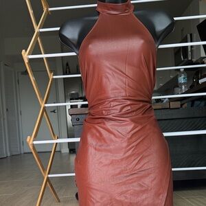 Elegant Holiday Halter Dress